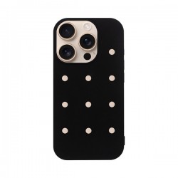Vivid Silicone Pins Case Apple iPhone 16 Pro Black