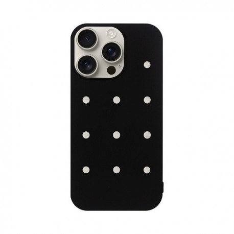 Vivid Silicone Pins Case Apple iPhone 16 Pro Max Black