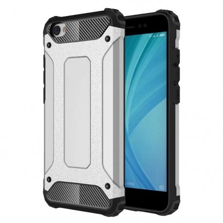OEM Hybrid Armor Case Tough Rugged Xiaomi Redmi Note 5A - Silver