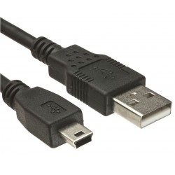 POWERTECH Καλώδιο USB 2.0 σε USB Mini, 1.5m, Black (CAB-U025)