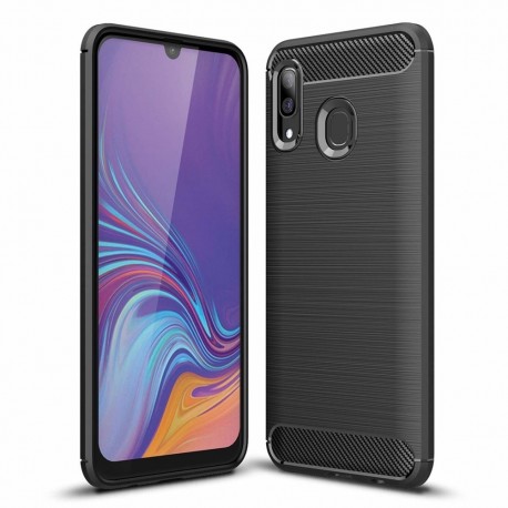 OEM Carbon Case Cover Flexible Samsung Galaxy A30 - Black