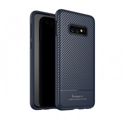 iPaky Carbon Fiber flexible cover TPU Samsung Galaxy S10e - Blue