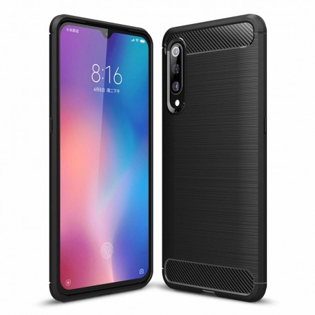 OEM Carbon Case Flexible Cover TPU Case Xiaomi Mi 9 - Black