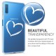 KW TPU Silicone Case Samsung Galaxy A7 2018 - Crystal Clear Heart Design (46430.05)
