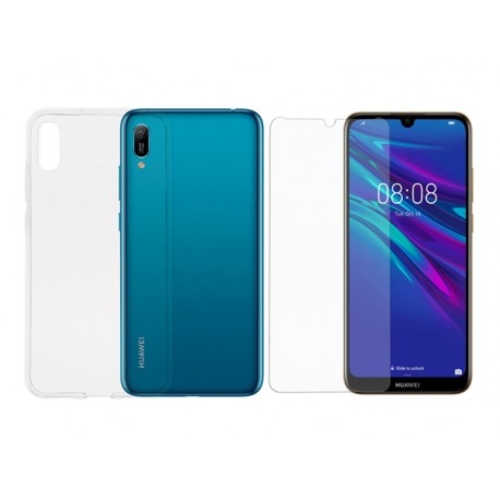 OEM Set TPU Back Cover Transparent + Tempered Glass + Memory 32GB Huawei Y6 2019