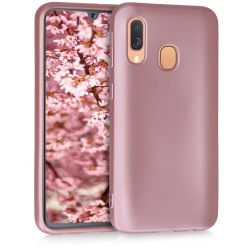 KW TPU Silicone Case Samsung Galaxy A40 - Metallic Rose Gold (48546.31)