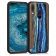 KW Wooden Case Samsung Galaxy A40 - Watercolor Waves walnut (48552.02)