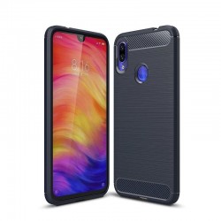 OEM Carbon Case Flexible Cover Case Xiaomi Redmi 7 - Blue