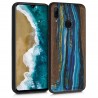 KW Wooden Case Huawei P Smart 2019 - Watercolor Waves walnut (48117.03)