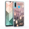 KW TPU Silicone Case Huawei P30 Lite - IMD Design Dark Pink / Rose Gold (47501.01)