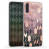 KW TPU Silicone Case Samsung Galaxy A70 - IMD Design Dark Pink/Rose Gold (48434.03)