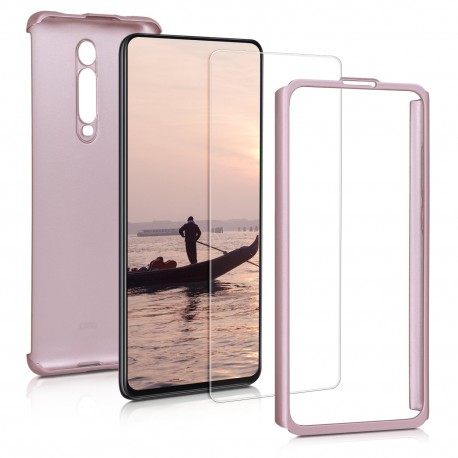 KW Full Body Case & Tempered Glass Xiaomi Mi 9T - Metallic Rose Gold (49226.31)