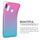 KW TPU Silicone Case Samsung Galaxy A40 - Bicolor Design, Dark Pink / Blue / Transparent (48542.03)