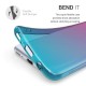 KW TPU Silicone Case Samsung Galaxy A40 - Bicolor Design, Dark Pink / Blue / Transparent (48542.03)