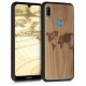 KW Wooden Case Huawei Y6 Prime 2019 - Travel Outline (49481.02)
