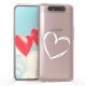 KW TPU Silicone Case Samsung Galaxy A80 - Crystal Clear Heart Design (48444.02)