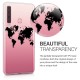 KW TPU Silicone Case Samsung Galaxy A9 2018 - World Map Black / Transparent (46580.03)