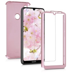 KW Full Body Case & Tempered Glass Huawei Y6 Prime 2019 - Metallic Rose Gold (48888.31)