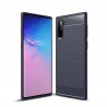 OEM Carbon Case Flexible Cover Case Samsung Galaxy Note 10 Plus - Blue
