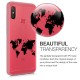 KW TPU Silicone Case Xiaomi Redmi Note 6 Pro - World Map Black / Transparent (46874.02)