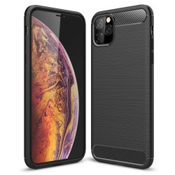 OEM Carbon Case Flexible Cover Case iPhone 11 Pro Max - Black