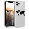 KW TPU Silicone Case iPhone 11 Pro - Design Travel - Black / Transparent (49792.01)