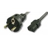 POWERTECH καλώδιο τροφοδοσίας για Η/Υ και οθόνη 1,5m - Black (CAB-P002)