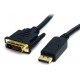 POWERTECH Καλώδιο DVI 24+1 DL σε Displayport, 2560 x 1600DPI, 2m (CAB-DVI007)