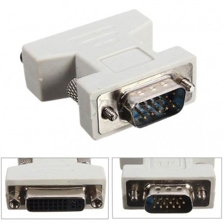 POWERTECH Adapter VGA 15pin male σε DVI-I 24+5 F, συμβατό 24+1 (CAB-G018)