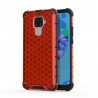 OEM Honeycomb Armor Case with TPU Bumper Huawei Mate 30 Lite - Red