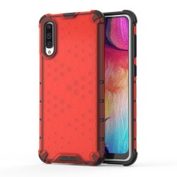 OEM Honeycomb Armor Case with TPU Bumper Samsung Galaxy A50 - Red