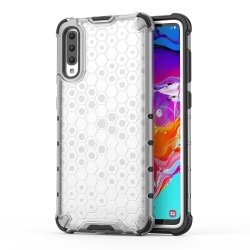 OEM Honeycomb Armor Case with TPU Bumper Samsung Galaxy A70 - Transparent