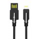 POWERTECH Καλώδιο USB σε Lightning dual ele PTR-0063 copper, 1m - Black