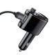 Baseus Locomotive Bluetooth FM Transmitter MP3 & Dual USB Car Charger - Black (CCALL-RH01)
