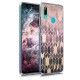 KW TPU Silicone Case Huawei Y7 2019 - IMD Design Dark Pink / Rose Gold (48936.02)