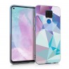 KW TPU Silicone Case Huawei Mate 30 Lite - 3D Triangles Light Blue / Light Pink / Blue (50165.01)