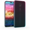 KW TPU Silicone Case Xiaomi Redmi 8A - Bicolor Design Dark Pink / Blue / Transparent (50852.01)