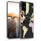 KW TPU Silicone Case Samsung Galaxy S20 Plus - World Map Travel - Black / Multicolor / Transparent (51218.02)