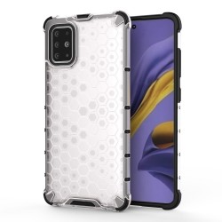 OEM Honeycomb Armor Case with TPU Bumper Samsung Galaxy A51 - Transparent