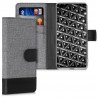 KW Wallet Case Huawei P40 - Grey / Black (51495.22)