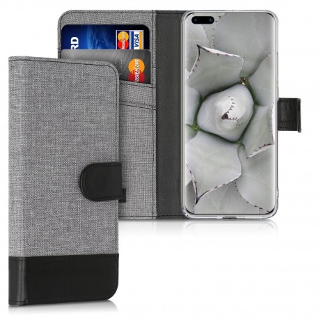 KW Wallet Case Huawei P40 Pro - Grey / Black (51496.22)