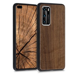 KW Wooden Case Huawei P40 - walnut, Dark Brown (51532.18)