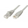 POWERTECH Καλώδιο UTP Cat 5e, copper 26AWG, 0.5mm patch cord, 10m, Grey