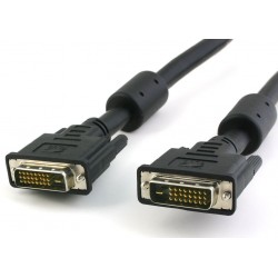 POWERTECH Καλώδιο DVI-D 24+1 σε DVI-D CAB-DVI003, 2x Ferrites, 1.5m