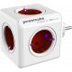Allocacoc PowerCube Original 5-Outlets - Red (1100RD/DEORPC)