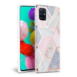 Tech-Protect TPU Case Samsung Galaxy A41 - Marble Pink