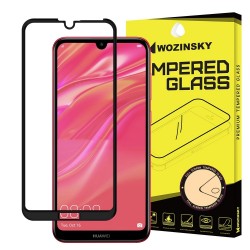 Wozinsky Full Cover Tempered Glass 9H Full Glue with Frame Case Friendly Huawei Y7/ Y7 Prime 2019 - Black
