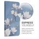 KW Wallet Case Samsung Galaxy A11 - Magnolias Taupe / White / Blue Grey (52170.01)