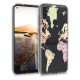 KW TPU Silicone Case Samsung Galaxy A11 - World Map Travel - Black / Multicolor / Transparent (52175.01)