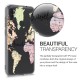 KW TPU Silicone Case Samsung Galaxy A11 - World Map Travel - Black / Multicolor / Transparent (52175.01)